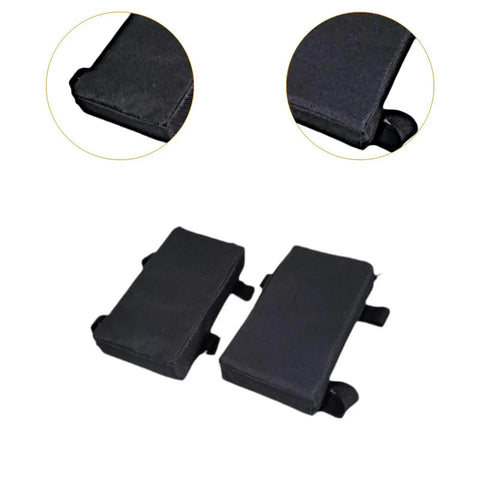 Grippy Ergonomic Shoulder Pad For Hack Squat Machine Non Slip Comfort Cushion 20x11x4 Cm set of two black pads with strap attachment
