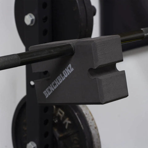 Adjustable Bench Press Blocks, 2 To 5 Piece Set, 3 Inch To 7.5 Inch Range, Medium Density Foam, Portable And Versatile Gym Accessory