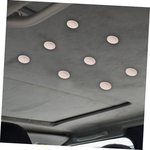 Headliner Tacks for Car Roof Liner Repair Kit, 150 Pcs Set installed on car interior headliner, showcasing quick and easy install