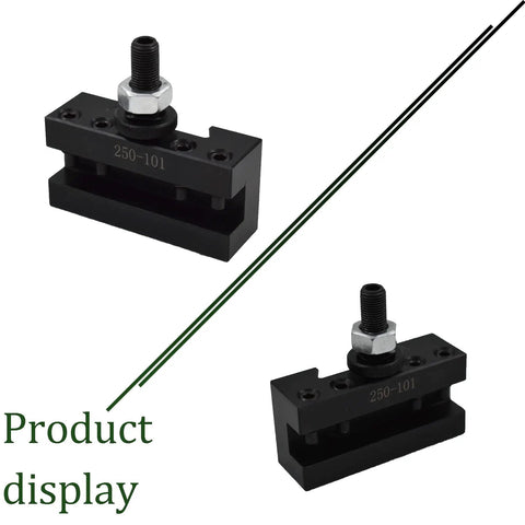Premium 250101 Quick Change Tool Post Holder For Lathe Operations with steel construction and precision ground finish.