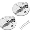 Heavy Duty Marine Boat Door Catch Latch 316 Stainless Steel 1.69 Inch Hatch Round Turn Button Twist Lock With Screws 2 Pack
