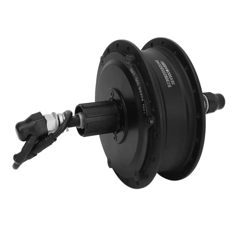 36V 500W Brushless Hub Motor with Quiet Aluminum Rim for Electric Bikes, black gear motor fitting 16 to 29 inch wheels