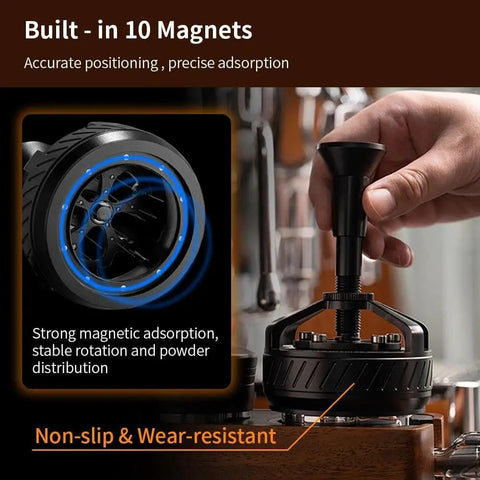 58mm Espresso Wdt Tool Dial Into Your Shot Game And Keep Grinding Strong With 14 Precision Needles for magnetic adsorbtion.