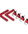 Straight Shooter Aluminum Woodworking Jig For Snap Tight Corner Clamping And Splicing 160X160Mm Splice Board with clamps and spacing blocks