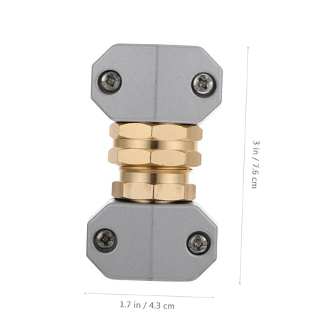 Premium 3 Sets Hose Repair Kit With Aluminium Alloy Weatherproof Garden Water Connector Fittings That Snap On Easy To Stop Leaks And Boost Pressure For Flexible Watering Equipment Like A Boss, 3 in x 1.7 in