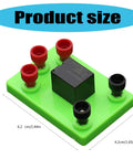 3V Electromagnetic Relay Experiment Kit for STEM Learning Hands On Science Projects, size 62x42mm, green base with connectors