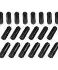 Sleek Black Aluminum Wheel Lug Nuts M12x1.5 Forged Bolt Kit 60 Degree Seat; 20-pack black aluminum lug nuts