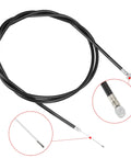 Close-up of cable from 4 Inch Rear Drum Brake Band And Cable Kit Easy To Install For Go Karts Yard Carts Dune Buggies Mini Bikes