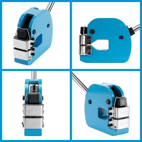 Metal Shrinker And Stretcher Two In One With 90mm Throat showcasing side and front views for sheet metal bending and stretching.