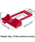 Aluminum Front Axle Servo Mount For AR45P Portal, Low Center Of Gravity, One Tenth RC Crawler Upgrade For SCX10 III, dimensions shown