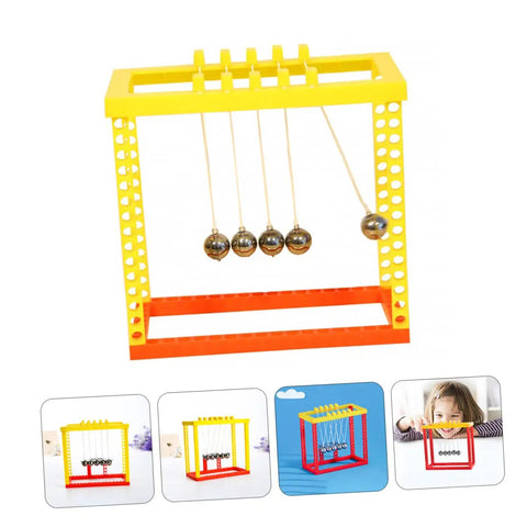 Newtons Cradle Desk Ball Set For Physics Fans And Science Nerds Glass Pendulum Balls For Office Decor And Educational Science Toy