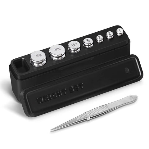 Calibration Weight Set 60g Total M1 Class 1g 2g 5g 10g 20g Stainless Steel With Storage Box And Tweezers