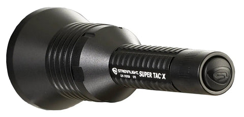 Super TAC X 200 Lumen Tactical Strobing Flashlight With IPX4 Water Resistance Regulated Output Removable Pocket Clip Remote Switch