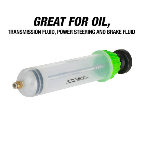 500cc Fluid Extractor And Filler Pump With Dual Scale Cylinder For Brake Fluid Transmission Power Steering And Coolant