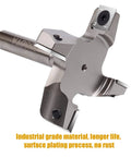 Pro Series Four Wing CNC Spoilboard Surfacing Router Bit Three Inch Cutting Diameter With One Half Inch Shank For Woodworking Milling Carbide Tipped Replaceable Blade Flat Slab Surface Tool