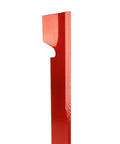 Three Hi Lift Sixty Inch Deck Blades For Zero Turn Mowers Fits ZT CZT Maverick Pup Replacement Blades, red close-up view