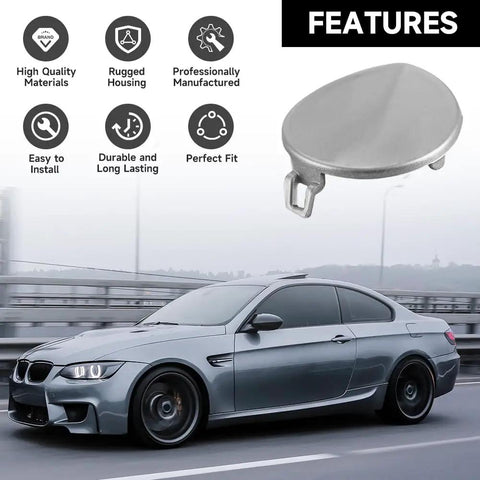 BMW Front Bumper Tow Hook Cover Cap For 328i 328i XDrive 2009 2012 And 335i 335i XDrive 2009 2011 Silver