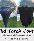 Beefy Tiki Torch Cover Set Of 2 For Island King 65 Inch Metal Outdoor Torches Waterproof Weatherproof Dustproof Wind Resistant Black