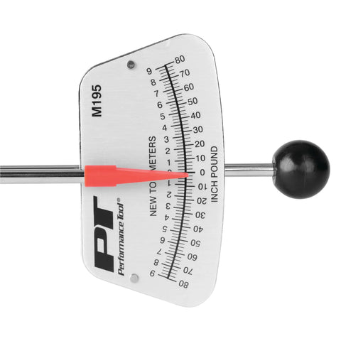 One Quarter Inch Drive Torque Beam Wrench With Ball Handle 0-80 In Lbs For Precise Torque Measurement And Easy Grip close-up