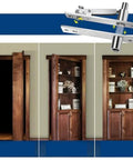 Built Tough Stainless Steel Pivot Door Hinge With 360 Degree Swivel And Invisible Floor And Ceiling Mount displays use in bookshelf doors