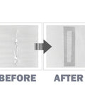 "Before and after using Strong Adhesive Window Screen Repair Tape With Fiberglass Mesh Patch for a seamless fix"