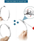 Grab This Awesome Worm Gear Hose Clamp Kit With 304 Stainless Steel Straps That Offer A Tight Positive Grip For Any Pipe Ducting Job Without Slipping Or Stretching Under Pressure So You Can Fix It Fast. 304 stainless steel hose clamp strap, adjustable with screw