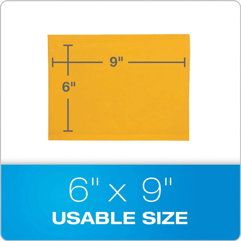 Bubble Mailers 6 By 9 Self Seal Padded Envelopes Brown Kraft Durable Shipping Mailers With Redi Strip Peel Off Closure Air Bubble Protection 50 Per Box usable size diagram