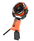 Portable Camping Fan With Built In Power Supply Three Speed Settings Lightweight ABS Plastic Body Anti Slip Base