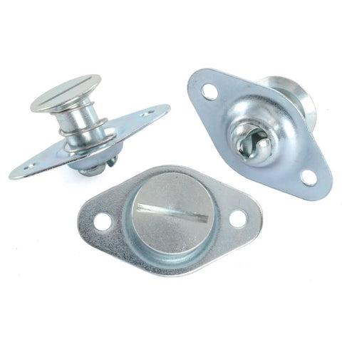 Straight Up Heavy Duty Quarter Turn Fasteners With Five Sixteen Inch Shank Zinc Plated Steel Slotted Drive Self Ejecting Mechanism race ready components