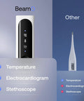 BeamO All In One Contactless Health Gadget With Thermometer ECG Monitor And Stethoscope And Fast Temperature Readings For Heart And Lung Tracking At Home Or On The Go comparing features to other device