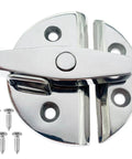 Marine Grade 316 Stainless Steel Boat Door Hatch Round Turn Button Twist Catch Latch Hardware For Yachts, Silent Operation