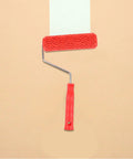 Rubber Texture Paint Roller For Easy Peasy Wall Embossing And Quick Home Reno Makeovers That Deck Out Your Space With Knockout Decorative Finishes And Zero Stress, red rubber with textured surface.