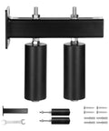 Beefed-Up Heavy Duty Sliding Gate Kit 6-Inch Rollers With T Bracket Universal Adjustable Gate Rollers Black Gate Guide Roller