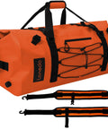80L Dry Bag Waterproof Roll Top Go To Adventure Ready Duffel for kayaking camping boating rafting fishing canoeing orange
