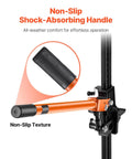 VEVOR farm jack with base, 3.18-ton capacity, orange handle and black post