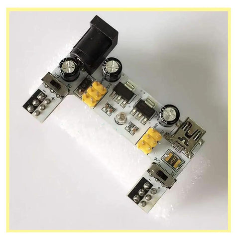 Dual Channel MB-102 Breadboard Power Supply Module 3.3V 5V Output For Arduino Projects, Plug And Play USB Or DC Powered