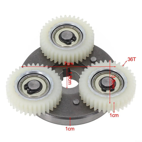Beefed Up Nylon Gear Drive Kit For 250W 350W E Bike Hub Motors With 36T Planetary Gears Bearings Nylon Gears And Clutch Set