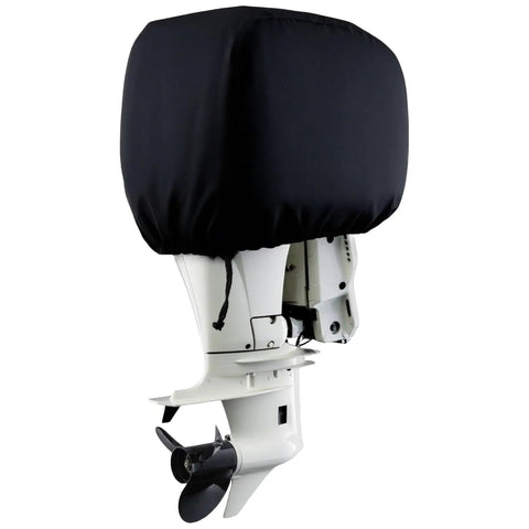 Beefed Up Heavy Duty Boat Outboard Engine Cover For 150-250HP Motors, Lightweight Cowling Protector Shields Against Sun Rain Sand Snow Scratches, Fits Most 32.3 x 19.7 x 23.6 Inches Outboard Engines