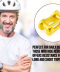 Dope Single Speed Bike Chain Master Link Connectors With Quick Release Design For Sweet MTB And Road Rig Upgrades 1/2x1/8 Inch five pack set displayed on a smiling cyclist.
