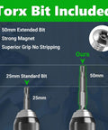 Torx bit included for Tough As Nails 1/4-20 X 1/2 Inch Torx Security Machine Screws 304 Stainless Steel Fasteners.