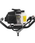 Front view of Beast 72cc Gas Powered Post Hole Digger With 4.1HP Heavy Duty Earth Auger engine component.