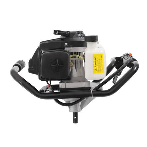 Front view of Beast 72cc Gas Powered Post Hole Digger With 4.1HP Heavy Duty Earth Auger engine component.