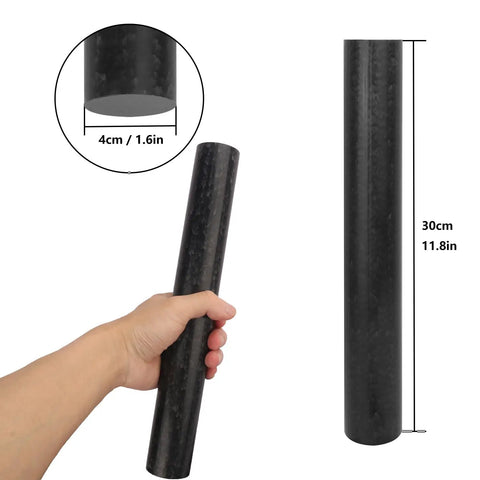 4 Pack 1.57 Inch Black Acetal Copolymer Rods 12 Inch Length Delrin Style Plastic Rods For No Mar Fixtures Bushings And Spacers with 1.6in diameter