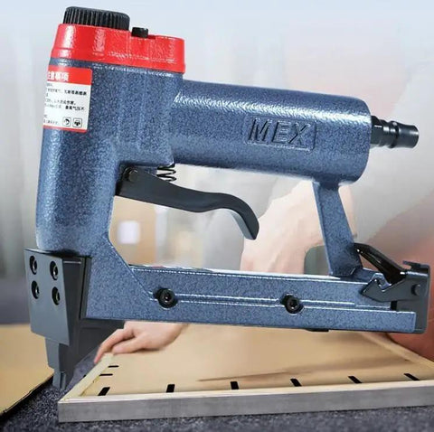 Beefy Pneumatic Picture Frame Nail Gun And Portable Air Stapler For Photo Mirror Framing Heavy Duty Handheld Pin Nailer With Easy Pressure Adjustment Slick No Fuss Operation For Smooth Diy Work