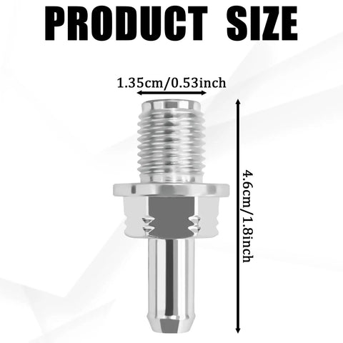 PCV Valve Kit With Gasket Replacement OEM 17130 PND A01 17130 RBB A01 shown with dimensions labeled