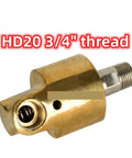 Three Quarter Inch HD20 Brass 360 Degree Rotating Joint Swivel Connector For Water And Oil Spray Systems DN20 Right Thread Rotary Union Heavy Duty 360 Sprayer Connector, brass 3/4 thread