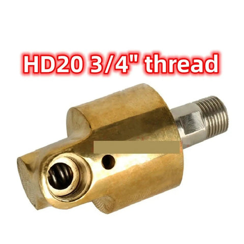 Three Quarter Inch HD20 Brass 360 Degree Rotating Joint Swivel Connector For Water And Oil Spray Systems DN20 Right Thread Rotary Union Heavy Duty 360 Sprayer Connector, brass 3/4 thread