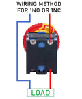 Wiring diagram for Emergency Stop Push Button Switch 22mm Panel Mount Red Mushroom Latching Action With 1NO 1NC Contacts 10A 440V AC