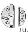 Marine Cabinet Door Catch Latches 316 Stainless Steel Push Button Hardware with screws, rustproof and saltwater ready