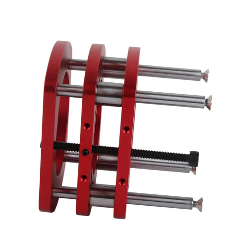 Rock Solid Aluminum Router Lift Base With 4-Jaw Clamping For Woodworking Tables And Engraving Tools, Precision Lift System For Small Trimming Machines, Vibration Free Performance, red aluminum clamp
